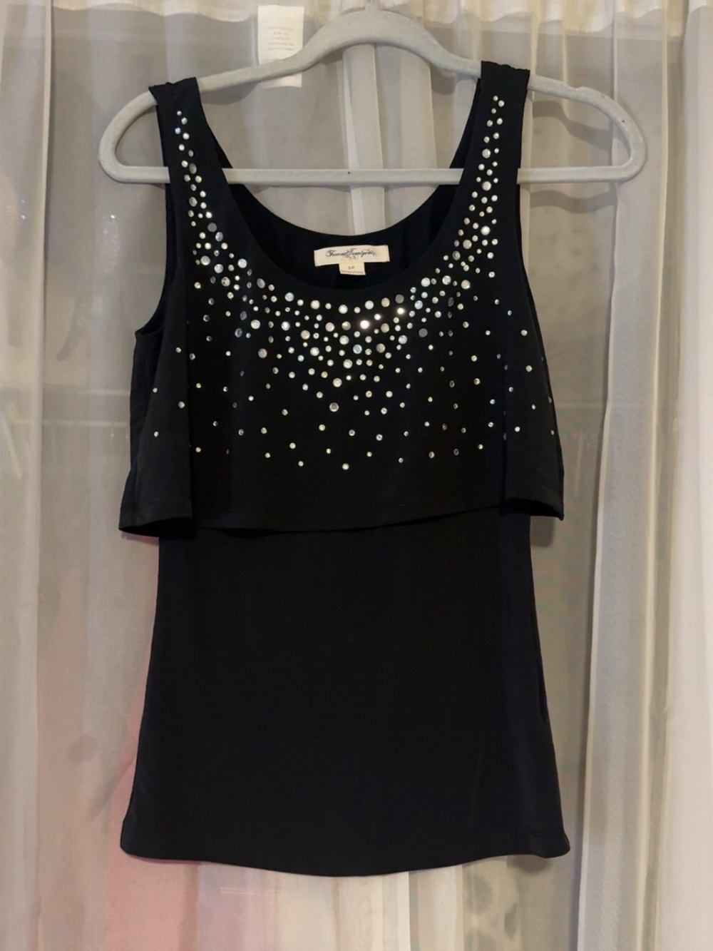 Forever 21 Black Tank with Silver Stud Detail